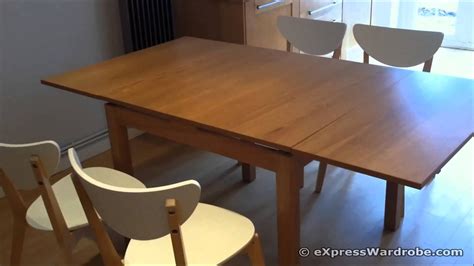 IKEA BJURSTA Extendable Dining Table Design - YouTube