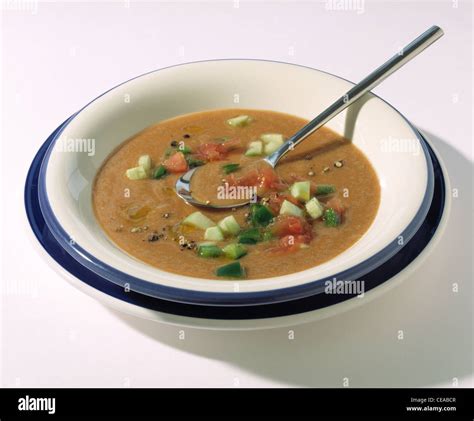 Cold vegetable soup (Gazpacho Stock Photo - Alamy