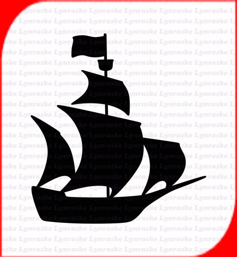 Pirate Ship Silhouette SVG, Svg, Dxf, Cricut, Silhouette Cut File ...