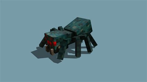 Minecraft Cave Spider - 3D model by Raboy (@thatraboy13) [e3eecf5] - Sketchfab