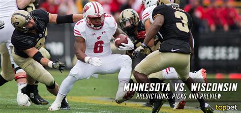 Minnesota vs Wisconsin Football Predictions, Picks & Preview