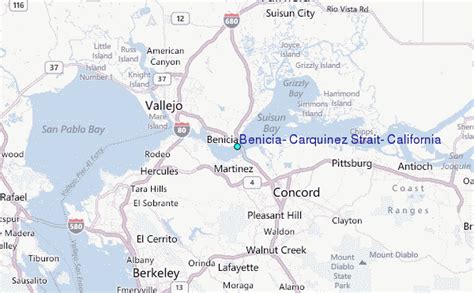 Benicia, Carquinez Strait, California Tide Station Location Guide