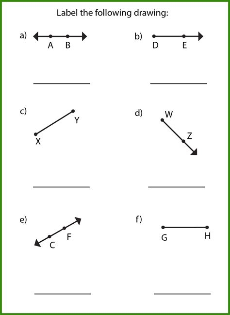 Free Lines Rays and Line Segments Worksheet | 10+ Pages - Worksheets ...