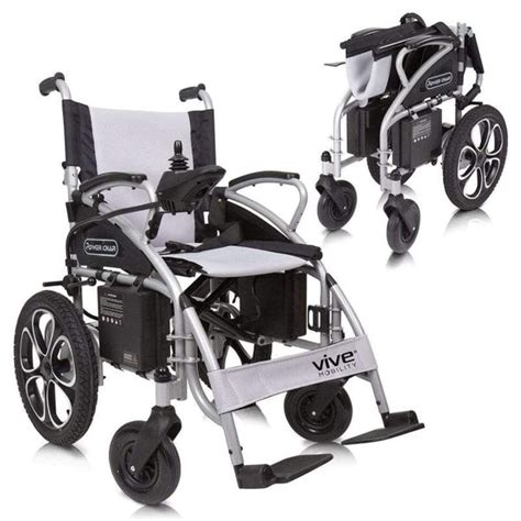 Vive Health Compact Lightweight Folding Portable Power Wheelchair ...