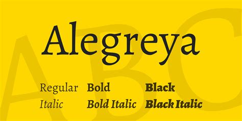 Alegreya Font Family · 1001 Fonts | Alegreya font, Google font pairings, Free fonts for designers