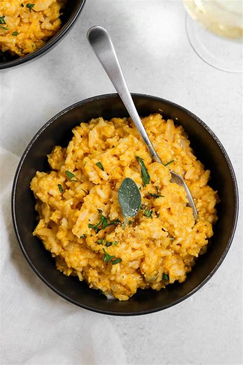 Vegan Butternut Squash Risotto | Eat With Clarity