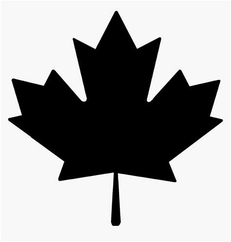 Leaf Images Black And White - Canadian Maple Leaf Transparent ...