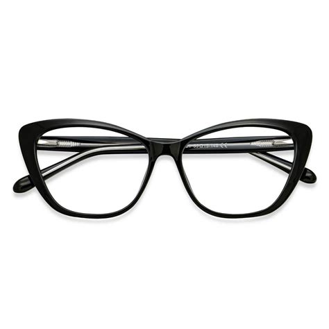 W2004 Oval Black Eyeglasses Frames | Leoptique