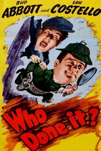 Who Done It? (1942) - Erle C. Kenton | Synopsis, Characteristics, Moods, Themes and Related ...