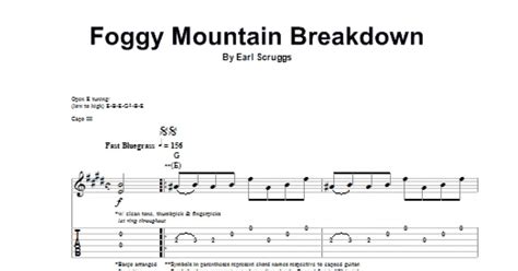 Foggy Mountain Breakdown (Guitar Tab (Single Guitar)) - Sheet Music