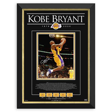 Kobe Bryant // Tribute To An NBA Legend Framed Photo // Facsimile ...