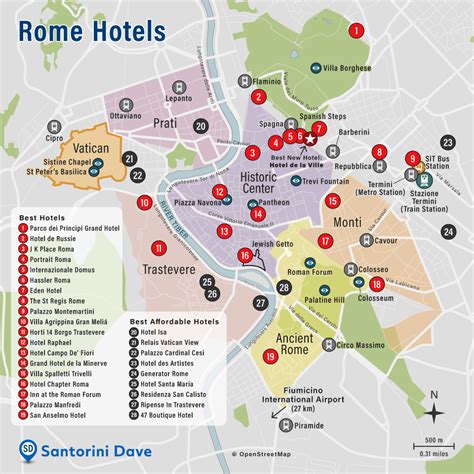 ROME HOTEL MAP