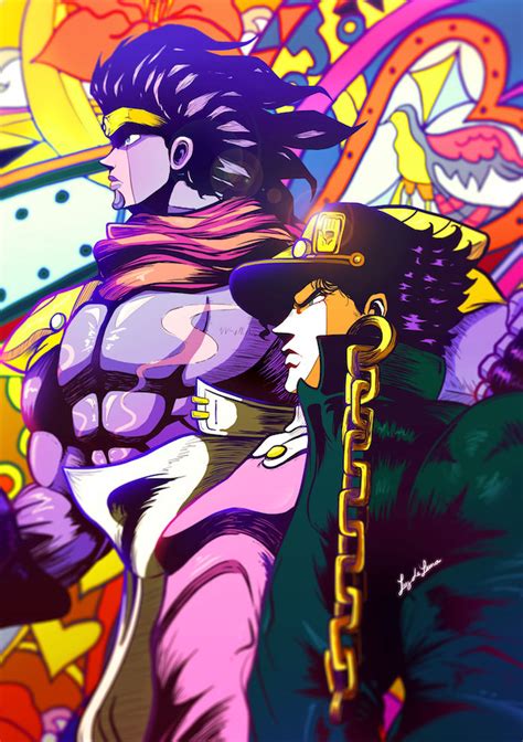 Jotaro and Star Platinum - JoJo's [Fanart] by AliceWisdom on DeviantArt