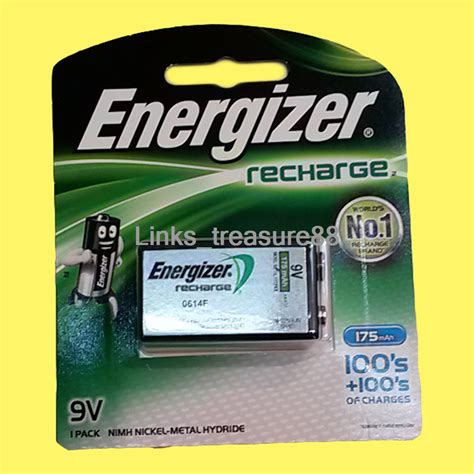 One Energizer 9V PP3 Rechargeable 175mAh NiMH Battery Ship with Tracking | eBay