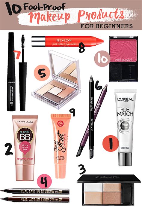 10 Fool-Proof Makeup Products for Beginners