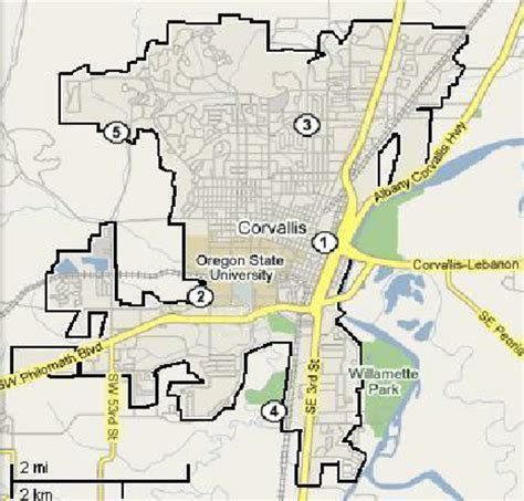Map Of Corvallis Printable Overview - Free Printable Download