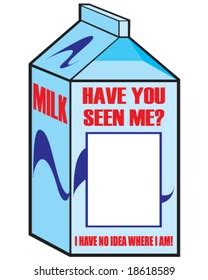 Milk Carton Missing Person Template