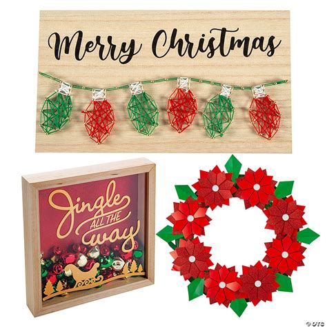 Christmas Decorations Craft Kit Assortment - Makes 3