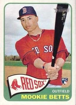 Amazon.com: 2014 Topps Heritage Baseball #H558 Mookie Betts Rookie Card ...