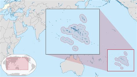 Carte de la Polynésie Française - Plusieurs cartes îles