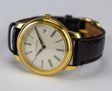 Men's Tiffany & Co. 18k Yellow Gold Watch w/ Date