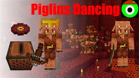 PIGLINS Dance to PIGSTEP!!!! | MINECRAFT SNAPSHOT 20W22A - YouTube