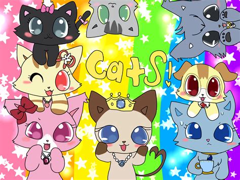 #193306 - safe, dian (jewelpet), diana (jewelpet), garnet (jewelpet), cat, feline, mammal ...