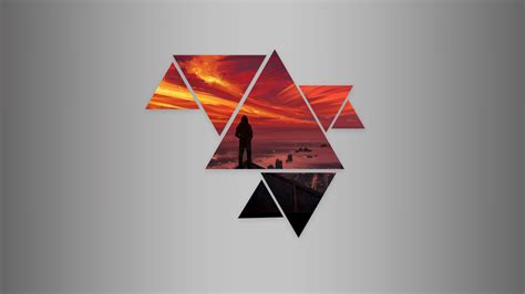 Wallpaper : abstract, sunset, triangle 2560x1440 - HuasDay - 1379365 - HD Wallpapers - WallHere