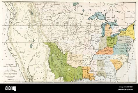 Native american tribes map eastern hi-res stock photography and images ...