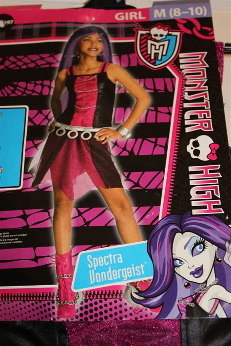 Monster High Spectra Vondergeist Child Costume - Small (4-6) - Black/Pink4 | Kids costumes ...