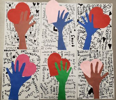 Positive Words | Valentine art projects, Classroom art projects ...