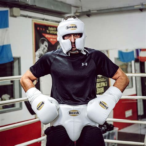 Sparring Equipment - Boxing headgear Challenge - White - Boxia Made in ...