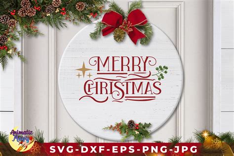 Merry Christmas Sign SVG Graphic by animatizmagix · Creative Fabrica