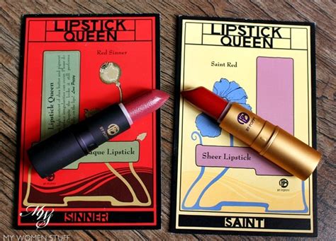 Review & Swatches: Lipstick Queen Saint Red, Sinner Red