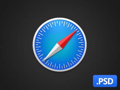 (Gif)Safari OS X Yosemite icon PSD - Free PSD,Vector,Icons