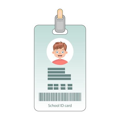 School Id Card Stock Illustration - Download Image Now - iStock