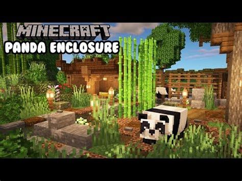 Minecraft: Panda Enclosure [PANDA CUTE!!!] | Minecraft farm, Amazing ...