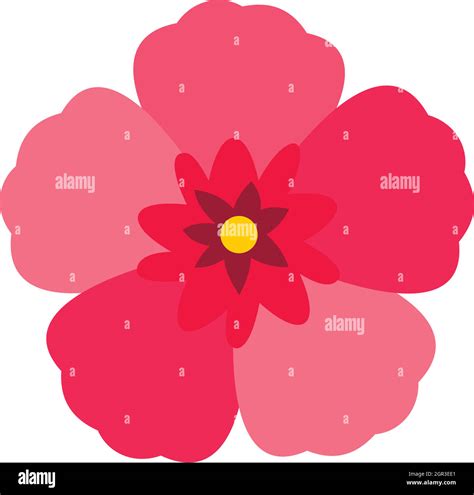 Hibiscus syriacus malaysia Stock Vector Images - Alamy