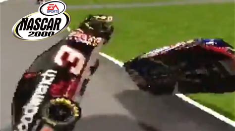 NASCAR 2000 Crashes - YouTube