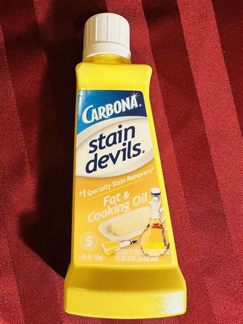 Carbona Stain Devils #5 Stain Remover, Fat & Cooking Oil, 1.7-oz. (50ml ...