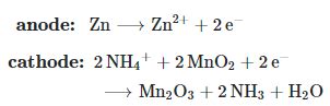 What are the reactions occurring at the cathode and anode of a leclanche cell? - Sarthaks ...