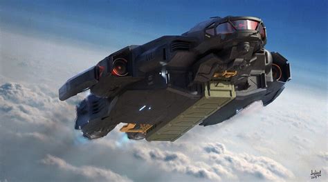 ArtStation - Fast transport, Alex Ichim | Space ship concept art, Concept ships, Spaceship art