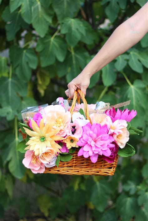 Make Your Own Floral Picnic Basket - A Beautiful Mess