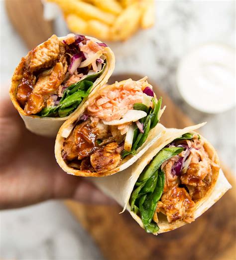 BBQ Chicken Wraps (+ Homemade Coleslaw!) | Don't Go Bacon My Heart