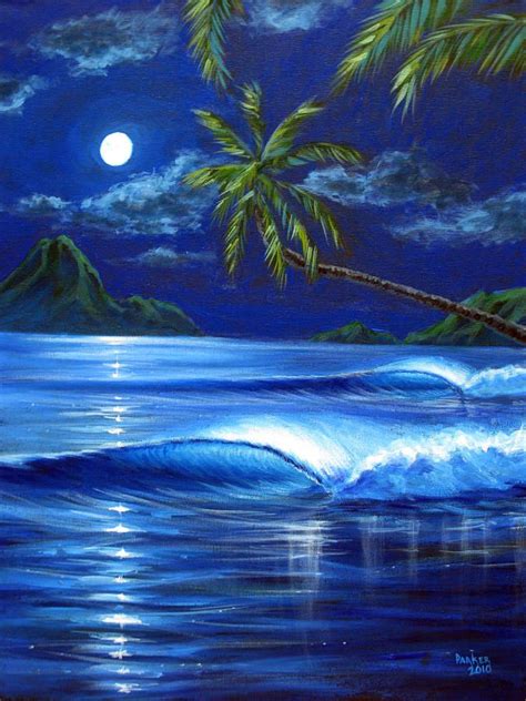 Pin by Paulette White on Tropical Art | Surf art, Tropical art, Painting