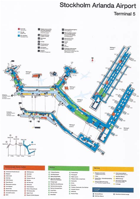 Stockholm Arlanda Airport (ARN) Terminal 5 map - 2017 | Flickr