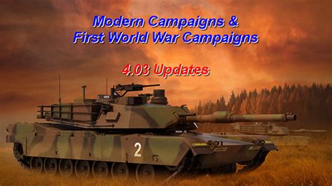 First World War Campaigns & Modern Campaigns 4.03 Updates – Wargame Design Studio