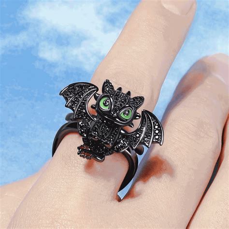 Jeulia "Flying Dragon" Movable Sterling Silver Ring - Jeulia Jewelry