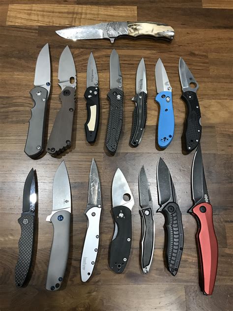 Pocket knife collection so far (part2 - blades out) : r/knives