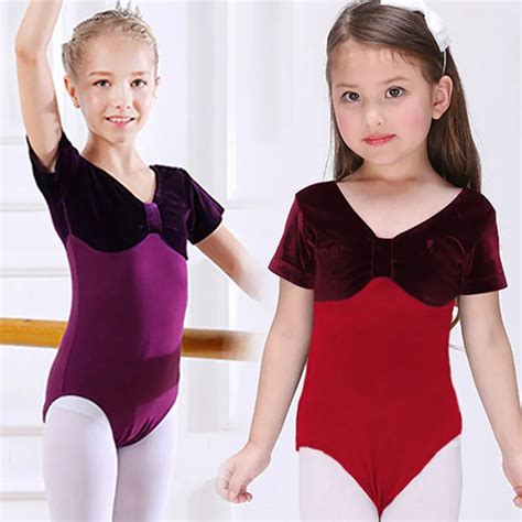 Girls Toddler Tutu Dress Velvet Leotards Ballet Dancers Wear Kids Kid Gymnastics Leotards For ...